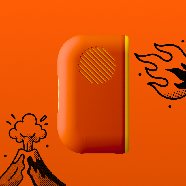 Orangener Sleeve